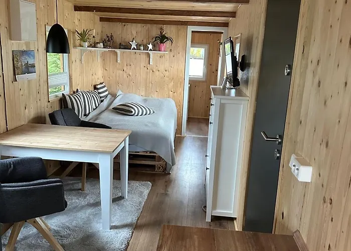 אתר קמפינג Gemuetliches Mobilheim In Auf Moenchgut